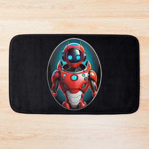 Item preview, Red Alien Humanoid Robot designed and sold by TheArtOfPat.