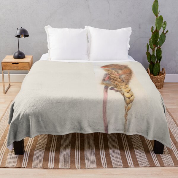 Item preview, Field mouse on wheat stalk designed and sold by NathBros.