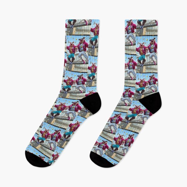Item preview, Rapper pigs on a bridge  designed and sold by Artbellachi.