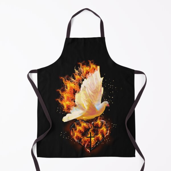 Item preview, The Holy Ghost & Fire (heart) designed and sold by Tripp Art Studio.