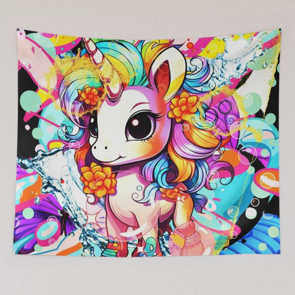 Item preview, The Colorful Unicorn designed and sold by DEZINOMANIA.