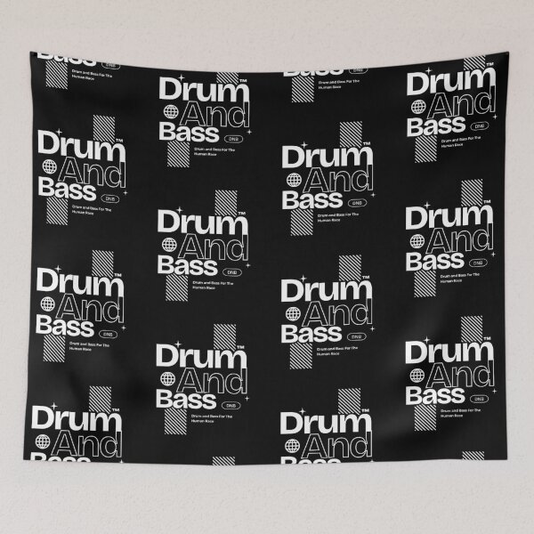 Artikelvorschau, DRUM AND BASS - Oben im Ort (weiß) entworfen und verkauft von Discothreadz.