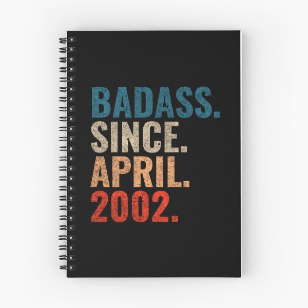 Item preview, Badass since April 2002 Vintage 2002 April birthday gift designed and sold by Teelogic.