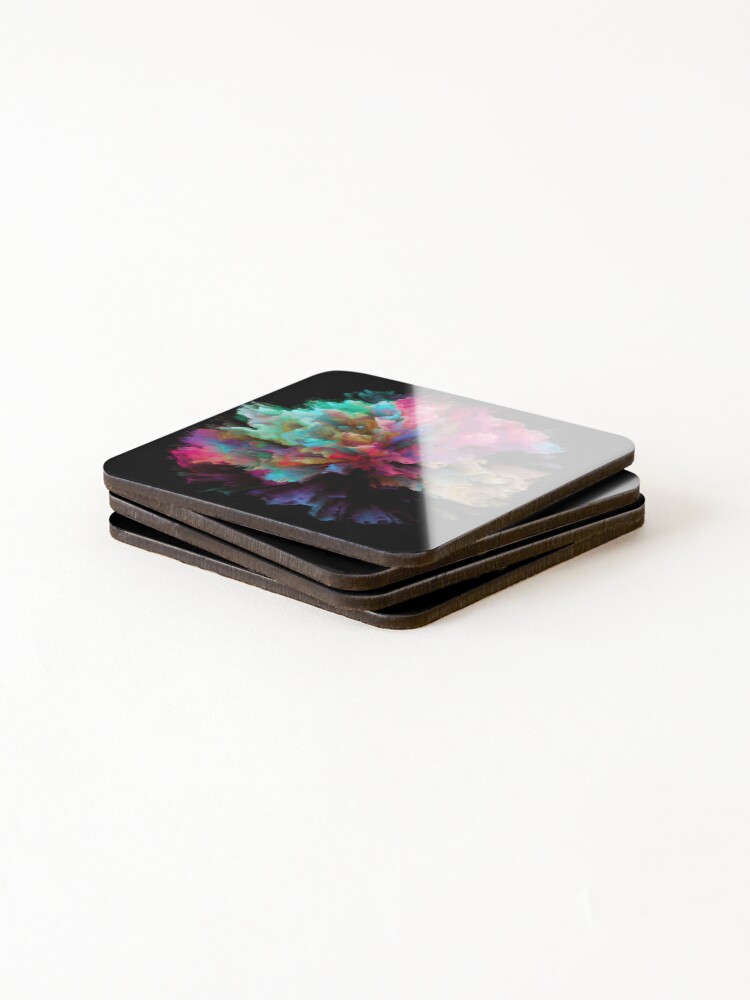 Thumbnail 4 of 5, Coasters (Set of 4), Color Abstract designed and sold by FineArtsPro.