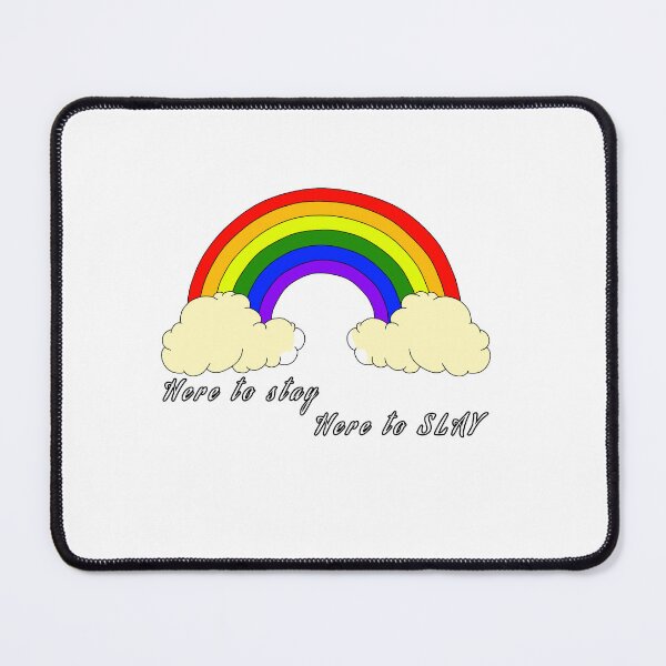 Item preview, Pride rainbow "here to stay, here to slay" designed and sold by Teddyxx.