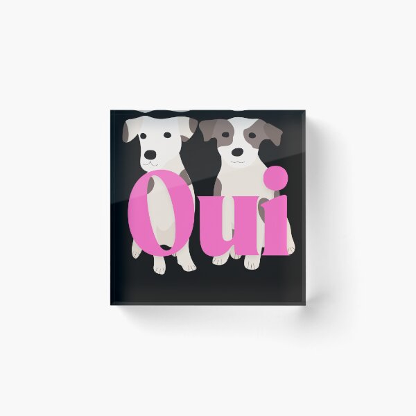 Item preview, Oui - Embracing Joy with Two Dogs - Dog Lovers designed and sold by MomonoShop.