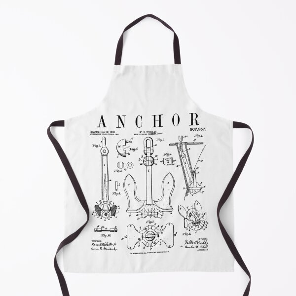 Artikelvorschau, Nautisches Schiff Anker Segelboot Kapitän Vintage Patent entworfen und verkauft von GrandeDuc.