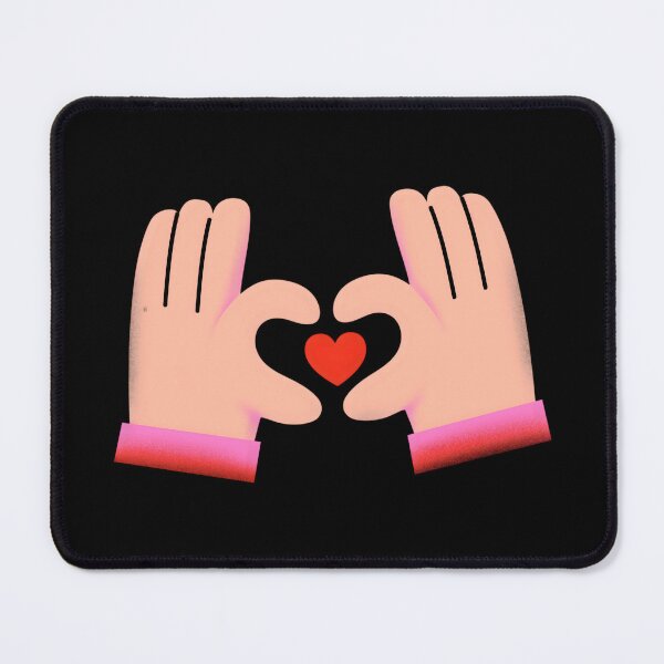 Item preview, Hands Making Heart Design - Love & Unity Art on Redbubble designed and sold by Luxuriously.