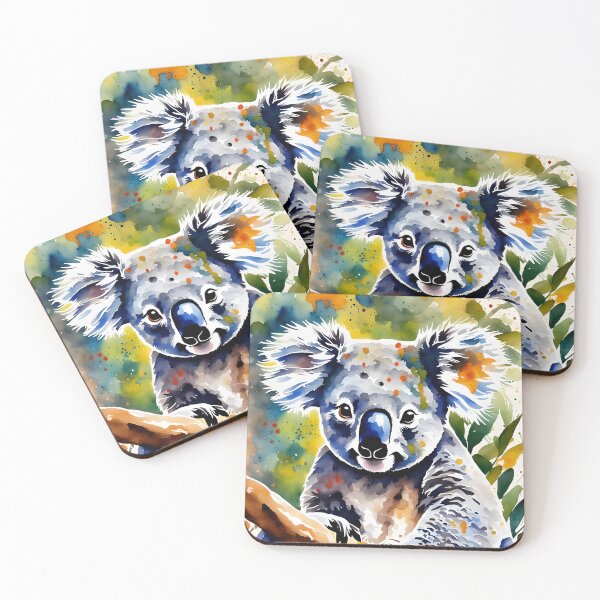 Item preview, Koala (Phascolarctos cinereus) World Wildlife Watercolour Style designed and sold by Country-Artist.