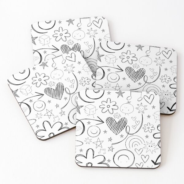 Item preview, White Doodly Chalk designed and sold by KookiePalette.
