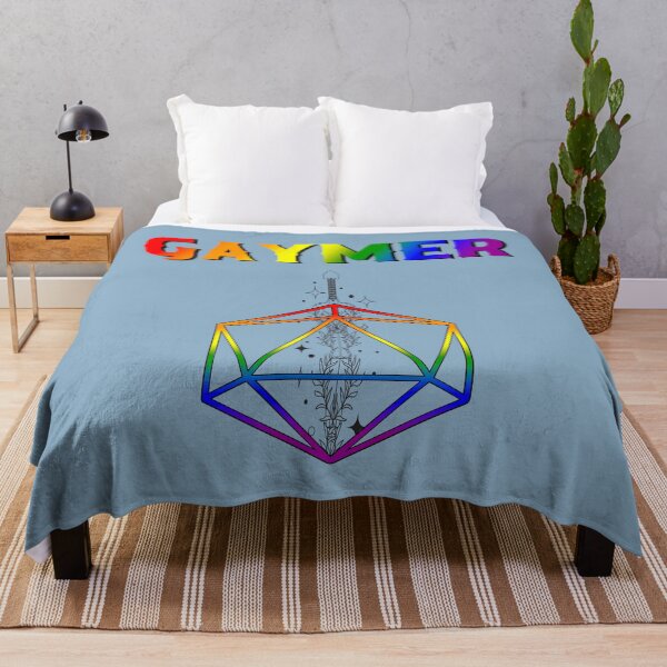 Item preview, Gaymer LGBTQ Rainbow Pride Flag Colors, Gaymer Dungeons and Dragons Design designed and sold by Travelslightly.