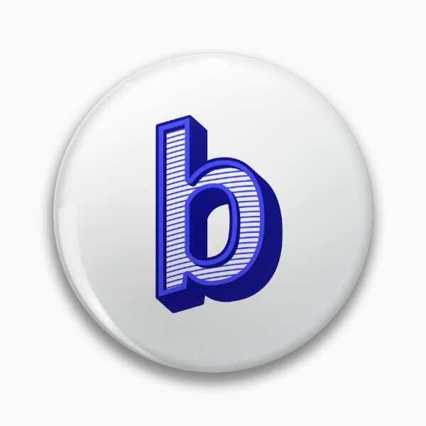 Item preview, 3D Alphabet Letter b - Bold Typography Design - Lowercase Alphabet Artwork designed and sold by uncoXab.