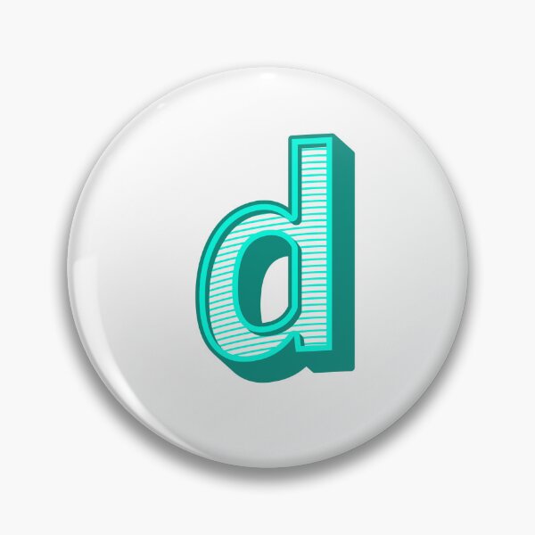 Item preview,  3D Alphabet Letter d - Bold Typography Design - Lowercase Alphabet Artwork designed and sold by uncoXab.