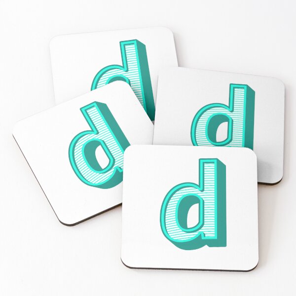 Item preview,  3D Alphabet Letter d - Bold Typography Design - Lowercase Alphabet Artwork designed and sold by uncoXab.