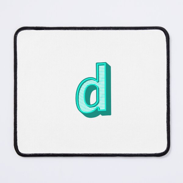 Item preview, 3D Alphabet Letter d - Bold Typography Design - Lowercase Alphabet Artwork designed and sold by uncoXab.