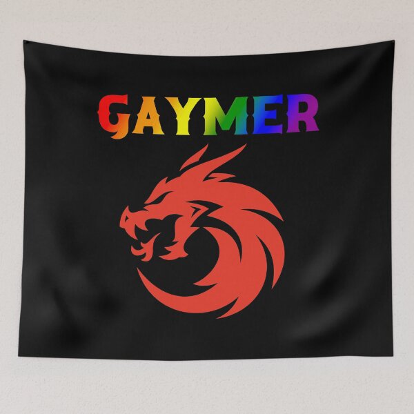 Item preview, Gaymer LGBTQ Rainbow Pride Flag Colors, Gaymer DND Dragon design  designed and sold by Travelslightly.