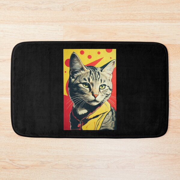 Item preview, beautiful cats with yellow scarf designed and sold by DiscoKiss - Quality printing guaranteed..
