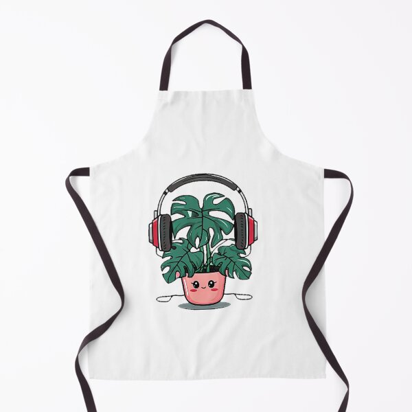 Item preview, Monstera on headphones designed and sold by BlissfulBlossom.