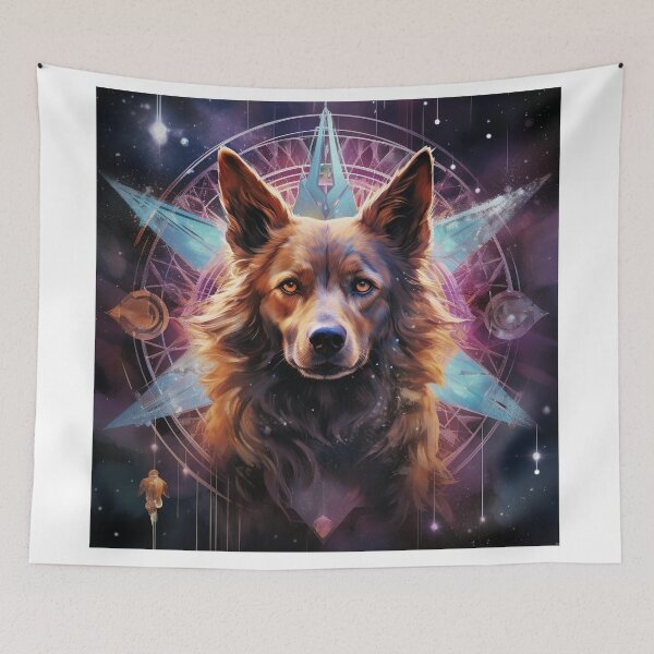 Item preview, Starlight Dog: The Radiant Embrace of an Evanescent Oracle's Transcendence designed and sold by Christian Weiss.