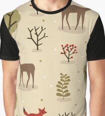 woodland pattern Graphic T-Shirt
