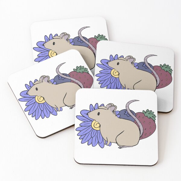Item preview, Mouse with Flowers & Berries Colored Version designed and sold by TMSpaintz.