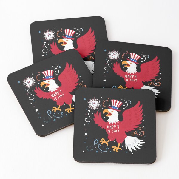 Item preview, Happy 4th of July Eagle Paint Art 3D Model designed and sold by Charlygood.