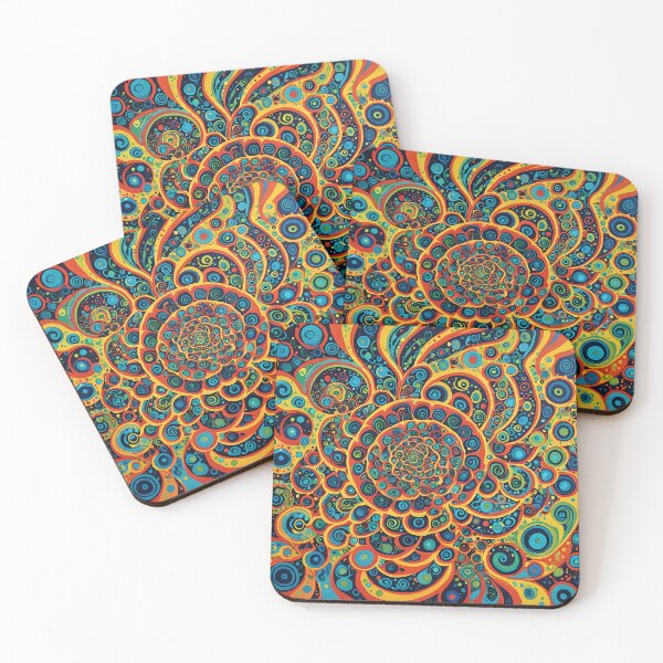 Item preview, Abstract Colourful swirly Pattern designed and sold by druidwolfart.
