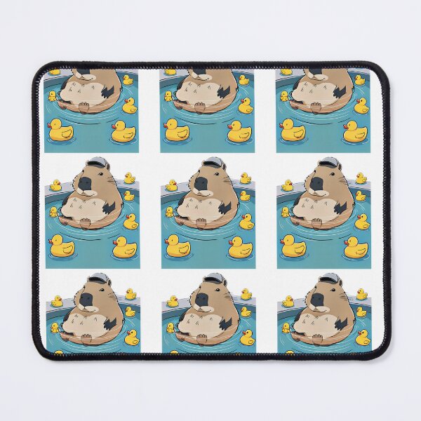Item preview, Capybara in a pool designed and sold by BlissfulBlossom.