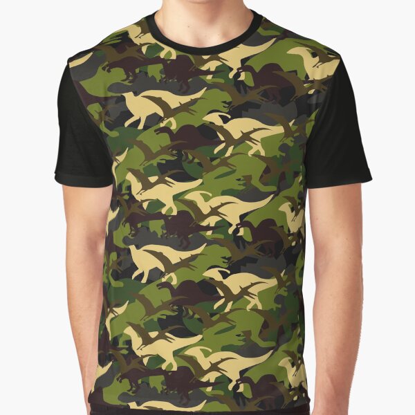 Aperçu de l'œuvre Motif de camouflage de dinosaure vert créée et vendue par camostore23.