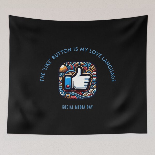 Item preview, The like button is my love language - Social Media Day designed and sold by Pflugart.