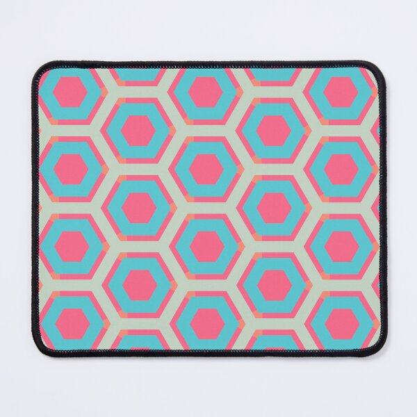 Item preview, Geometric Sunset on Sea Colorful Honeycomb Hexagons designed and sold by Triplicate Limited.