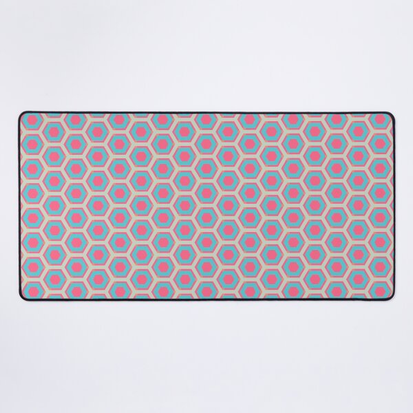 Item preview, Geometric Sunset on Sea Colorful Honeycomb Hexagons designed and sold by Triplicate Limited.