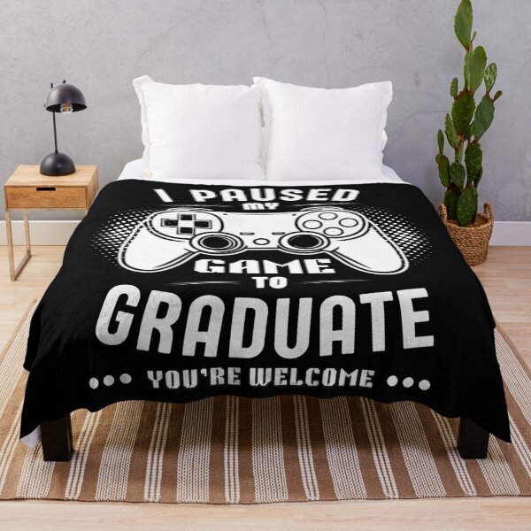 Item preview, I Paused My Game To Graduate - Gamer Humor designed and sold by Teetreasure2.