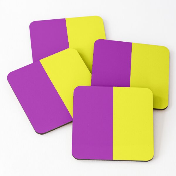 Item preview, Purple Yellow Two Tone Color Split designed and sold by PatternTitan.