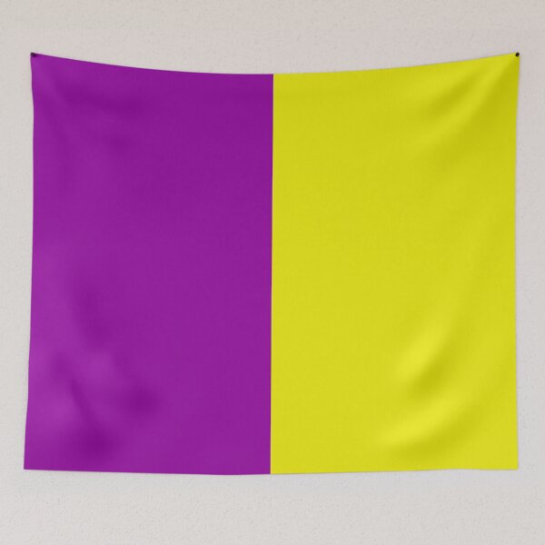 Item preview, Purple Yellow Two Tone Color Split designed and sold by PatternTitan.