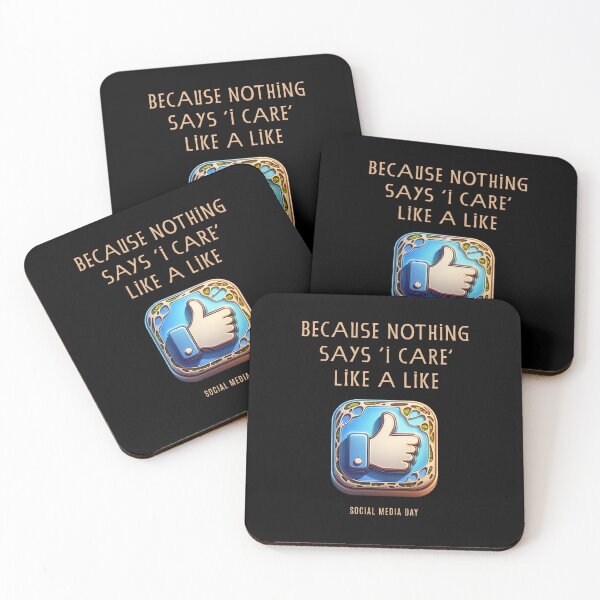 Item preview, Because nothing says "I care" like a like - Social Media Day designed and sold by Pflugart.