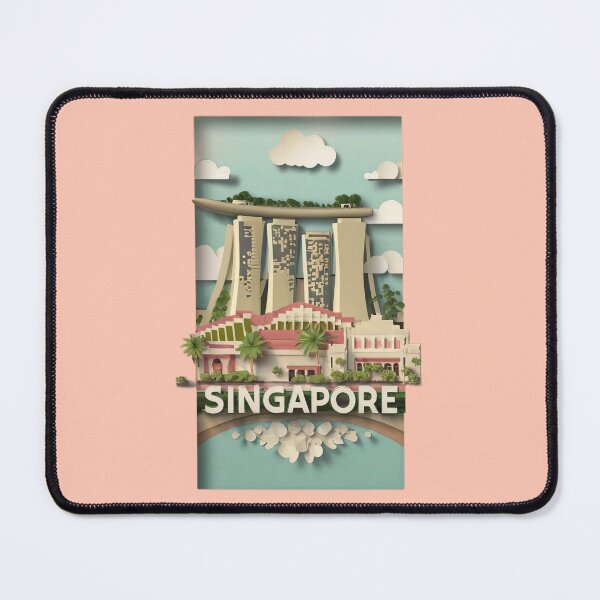 Item preview, Singapore, Cities of the World, Vintage style Poster designed and sold by emaga.