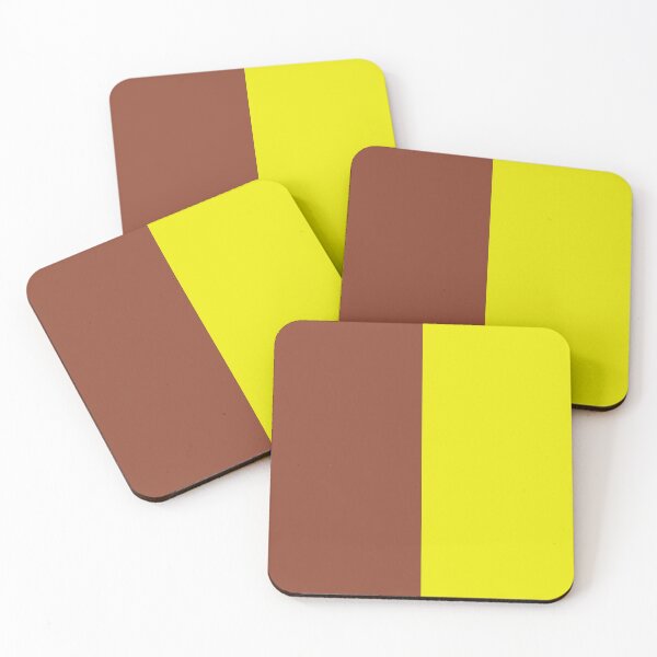Item preview, Brown Yellow Two Tone Color Split designed and sold by PatternTitan.