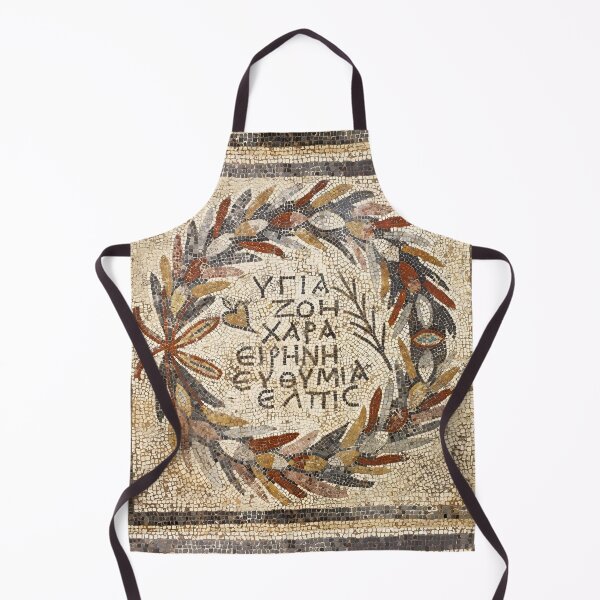 Item preview, Ancient mosaic with message in Greek designed and sold by likiska.