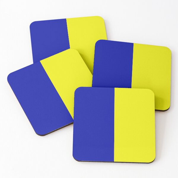 Item preview, Blue Yellow Two Tone Color Split designed and sold by PatternTitan.