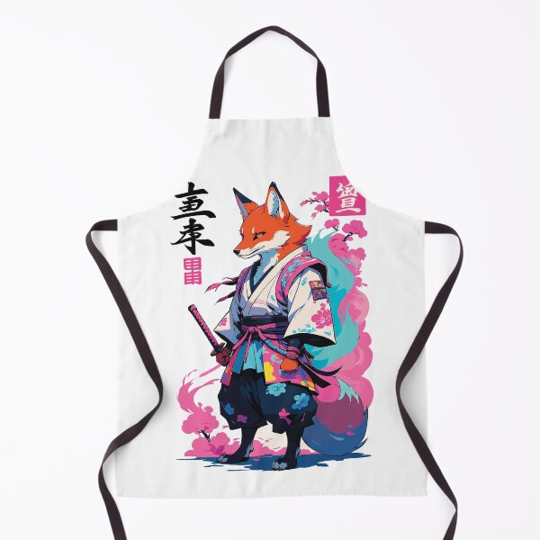 Item preview, Kitsune Samurai Fox Aesthetic Vaporwave Style designed and sold by LuminOrb.