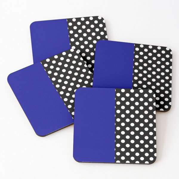Artikelvorschau, Blau Schwarz Zweifarbige Tupfen entworfen und verkauft von PatternTitan.