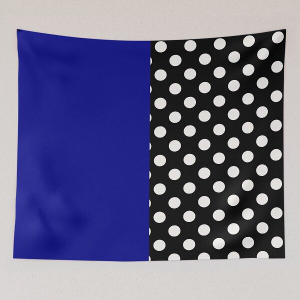 Artikelvorschau, Blau Schwarz Zweifarbige Tupfen entworfen und verkauft von PatternTitan.