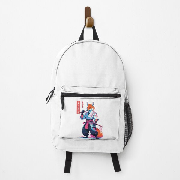 Item preview, Kitsune Samurai Fox Aesthetic Vaporwave Style designed and sold by LuminOrb.