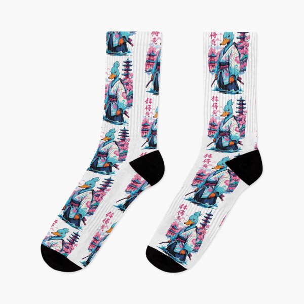 Item preview, Samurai Duck Aesthetic Vaporwave Style Japanese designed and sold by LuminOrb.