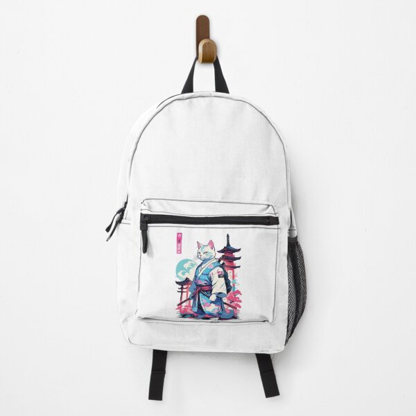 Item preview, Samurai Cat Vaporwave Aesthetic Japan Style designed and sold by LuminOrb.