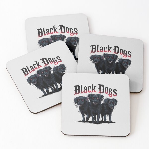 Item preview, Three Creepy Black Dogs designed and sold by Itsheartshop.