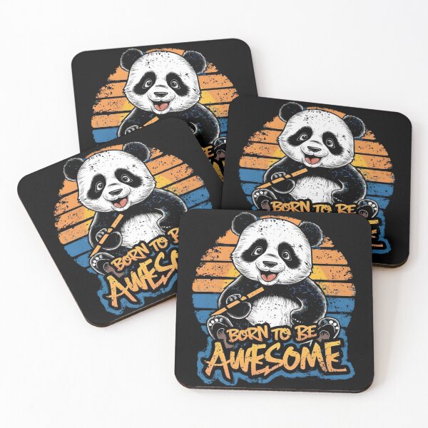 Item preview, Born to be Awesome Panda Bear T-Shirt designed and sold by Idearea Design.