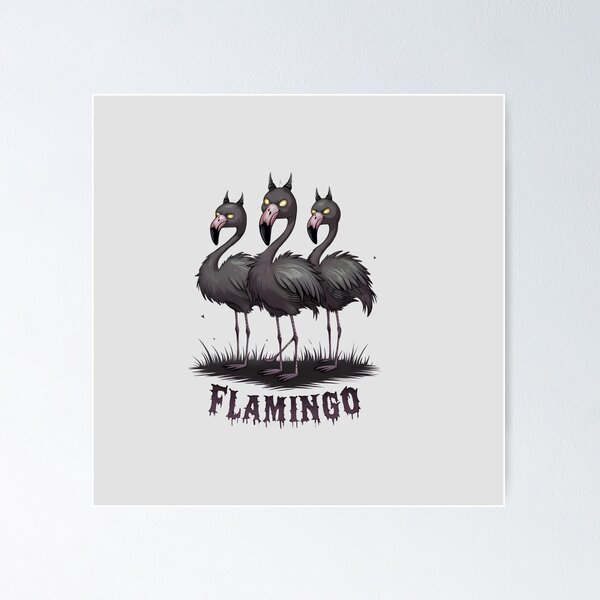Item preview, Three Creepy Flamingos designed and sold by Itsheartshop.