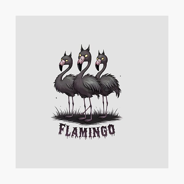 Item preview, Three Creepy Flamingos designed and sold by Itsheartshop.
